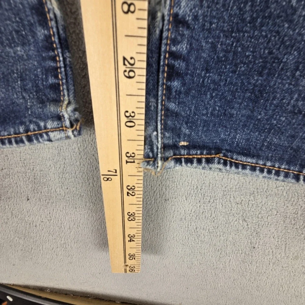 Levis 511 Jeans Mens‎ 29x32 Blue Selvedge Thrashed Whiskers Honeycomb Zip Fly